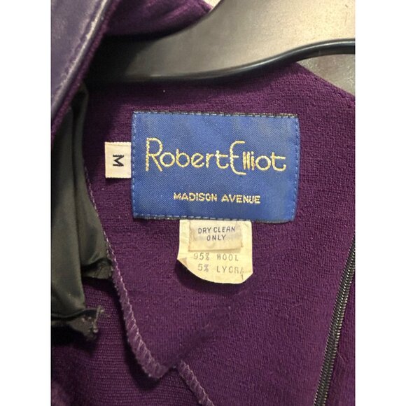 Vintage Robert Elliot Purple Jumpsuit With Blue Leather Accents Medium - Picture 5 of 5